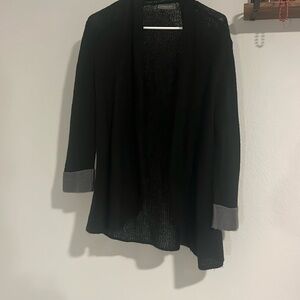 Sheer Black Cardigan
